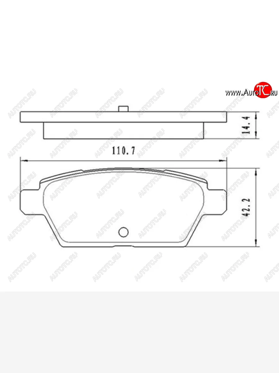 Колодки тормозные задние RH-LH SAT Mazda 6 GG седан дорестайлинг (2002-2005)  с доставкой в г. Керчь