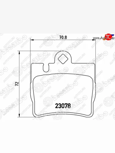 Колодки тормозные задние RH-LH SAT Mercedes-Benz S class  W220 (1998-2005)