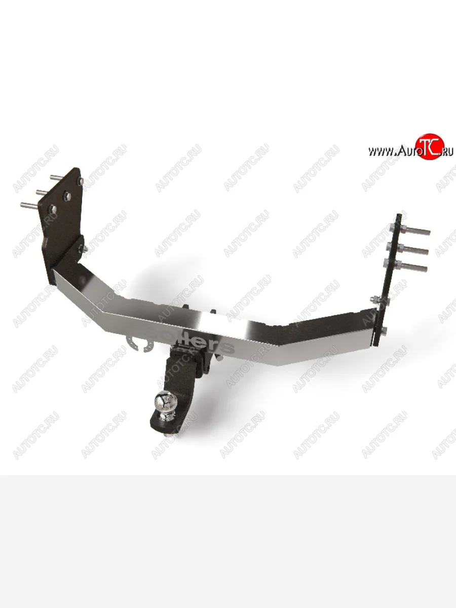 Фаркоп (тягово-сцепное устройство) ТСС Тюнинг Sollers Atlant автобус (2022-2025) (оцинкованный, шар E, надпись Sollers)  в Самаре Самарской области