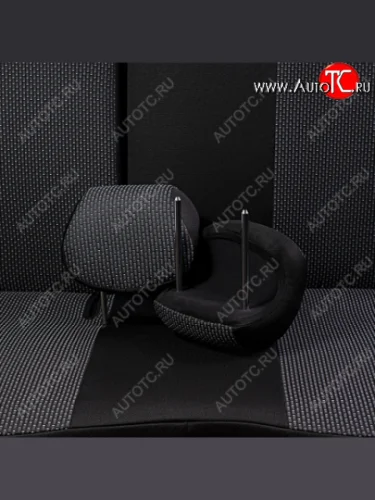 Комплект чехлов для сидений (РЗСиС 6040 2Г жаккард) Дублин Lord Autofashion (серый, вставка Сеул серая, строчка серая) Chevrolet Niva 2123 рестайлинг (2009-2020)