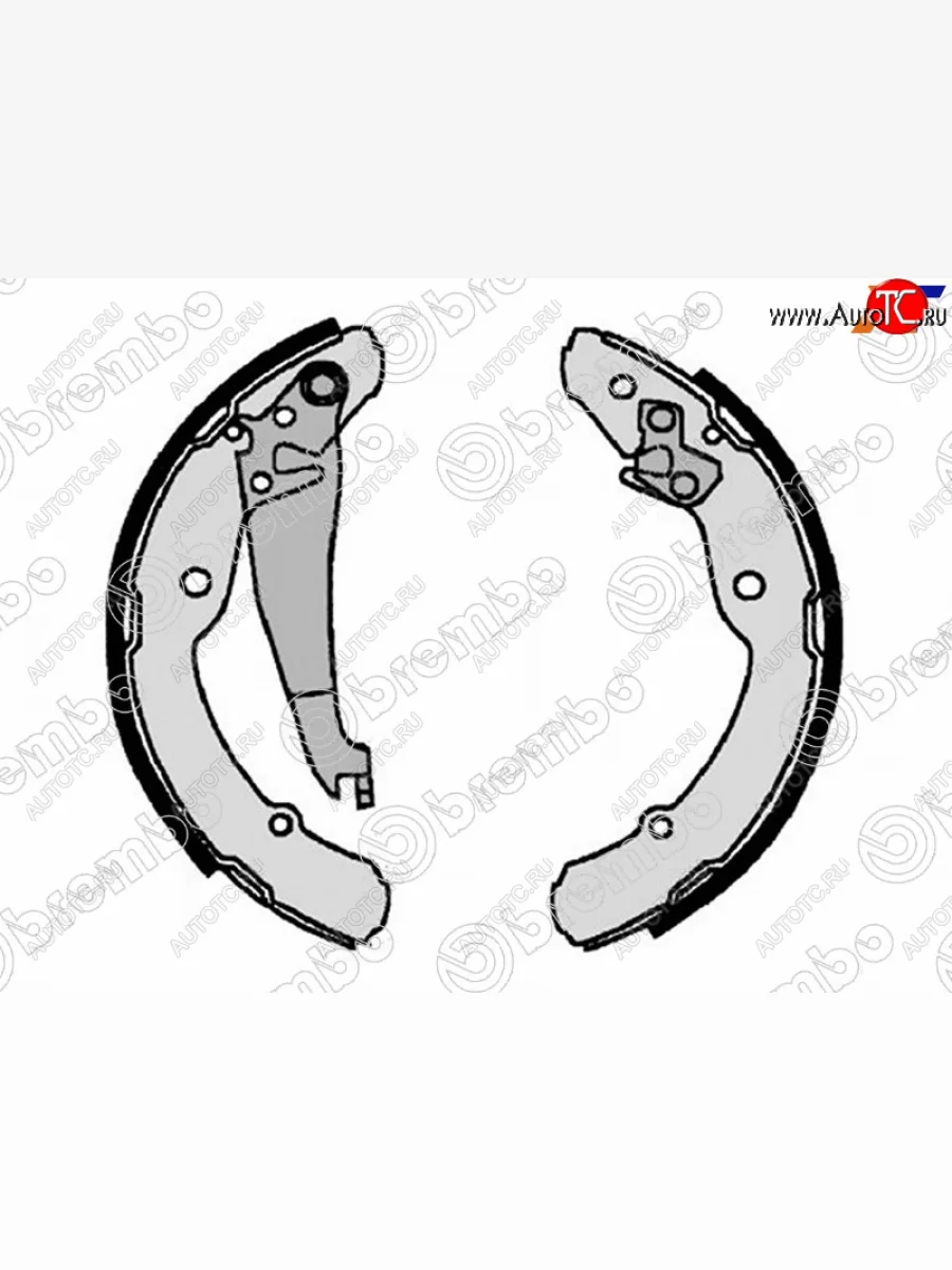 Колодки тормозные задние LH-RH SAT Volkswagen Polo Mk5 6R,6C,61 седан рестайлинг (2015-2020)  в Воронеже Воронежской области