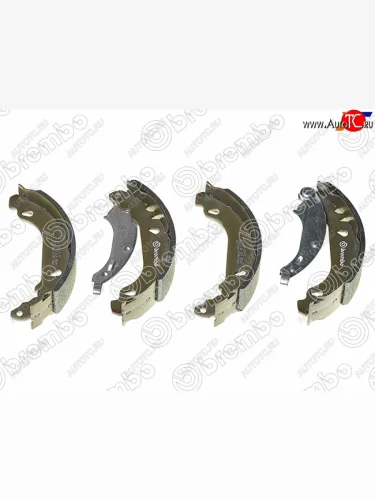 Колодки тормозные барабанные задние RH-LH SAT Renault Logan 1 дорестайлинг (2004-2010) (Без ABS)