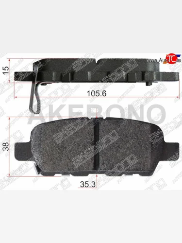 Колодки тормозные задние RH-LH SAT Nissan X-terra 2 N50 рестайлинг (2009-2015)