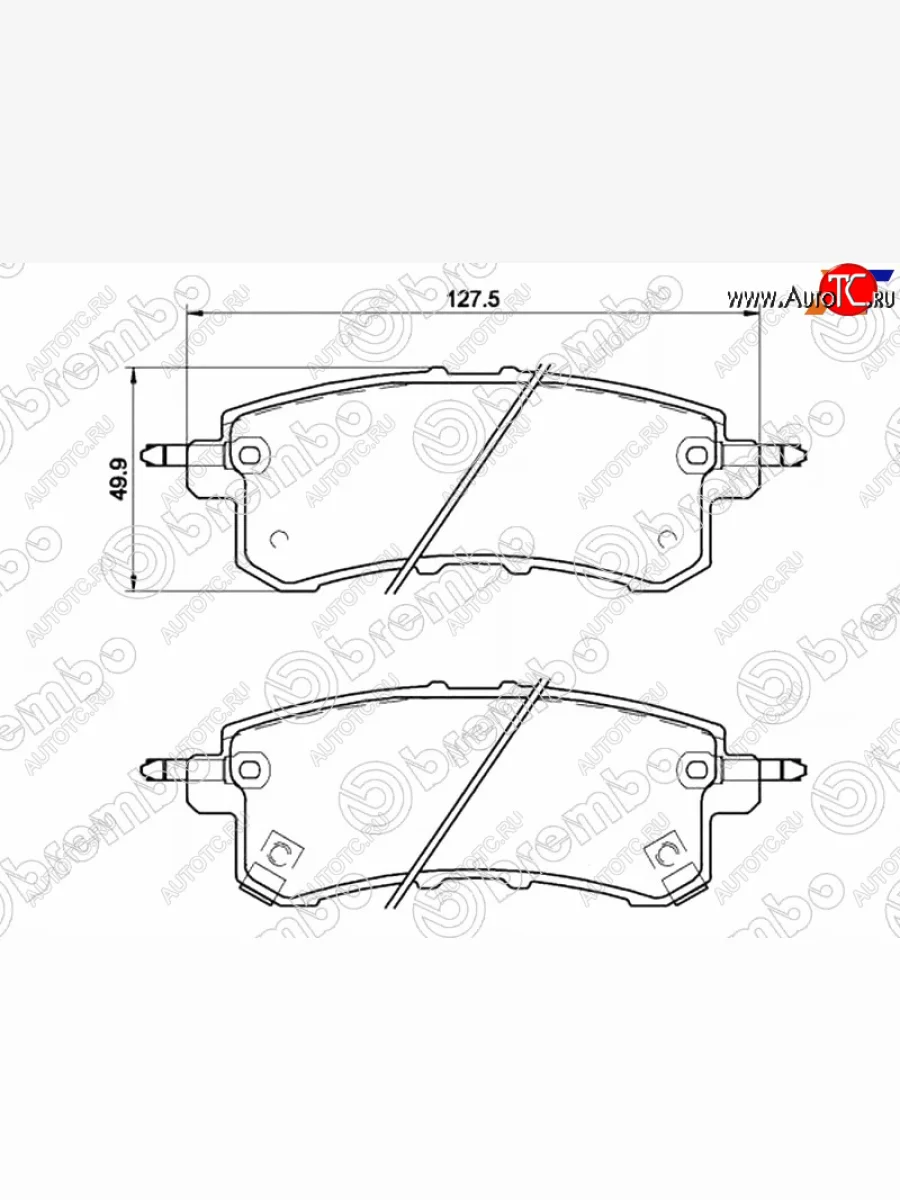 Колодки тормозные задние RH-LH SAT INFINITI QX56 JA60 рестайлинг (2007-2010)  в Керчи Республика Крым