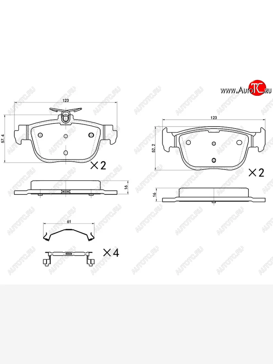 Колодки тормозные зад RH-LH SAT Skoda Octavia A8 универсал (2019-2022)  в Самаре Самарской области