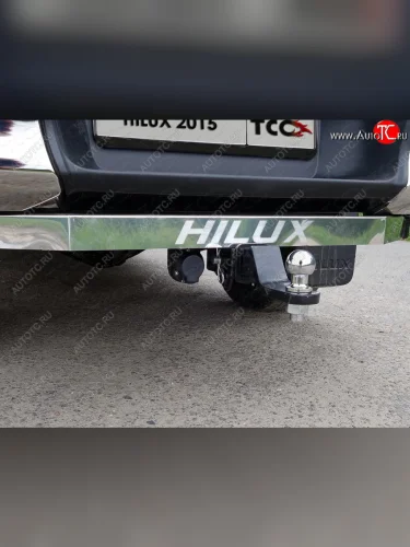 Фаркоп (тягово-сцепное устройство) ТСС Тюнинг (шар Е) Toyota Hilux ( AN20,AN30,  AN120) (2011-2025)  2-ой рестайлинг, дорестайлинг, 1-ый рестайлинг, 2-ой рестайлинг