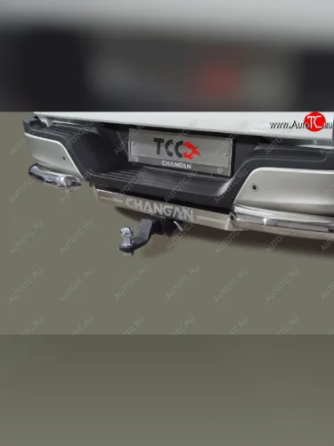 Фаркоп (тягово-сцепное устройство) ТСС Тюнинг (шар Е, надпись Changan) Changan Hunter Plus (2022-2025) пикап