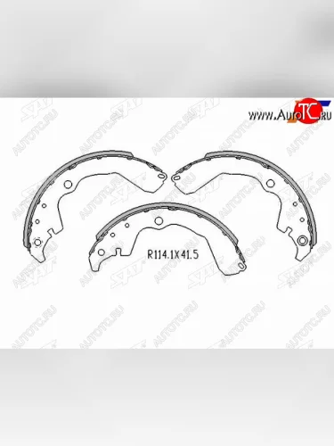 Колодки барабанные задние RH-LH SAT Toyota Voltz (2002-2010)