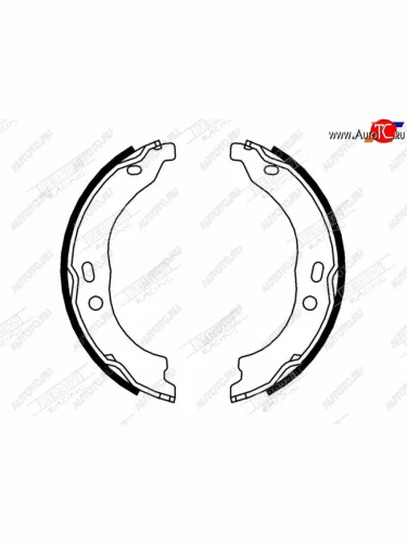 Колодки барабанные задние RH-LH SAT CITROEN Jumper 250 (2006-2014)