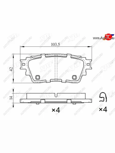 Колодки тормозные барабанные задние LH-RH SAT Mitsubishi Outlander GF дорестайлинг (2012-2014) Колодки тормозные барабанные задние LH-RH SAT Mitsubishi Outlander GF дорестайлинг (2012-2014)