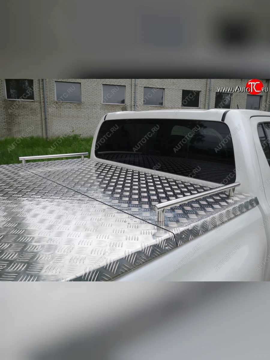 Рейлинги короткие ТСС Тюнинг  Great Wall Poer (2021-2025) (нержавеющая сталь)  в Самаре Самарской области