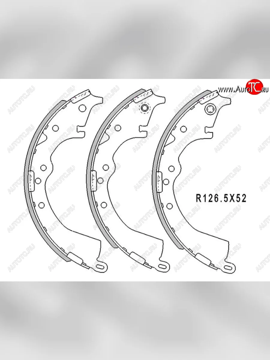 Колодки тормозные задние RH-LH SAT Toyota Hilux AN120 1-ый рестайлинг (2017-2020)  в Керчи Республика Крым