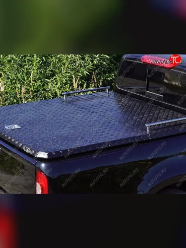 Рейлинги короткие ТСС Тюнинг (нержавеющая сталь) Isuzu D-Max  RG (2020-2023) DoubleCab