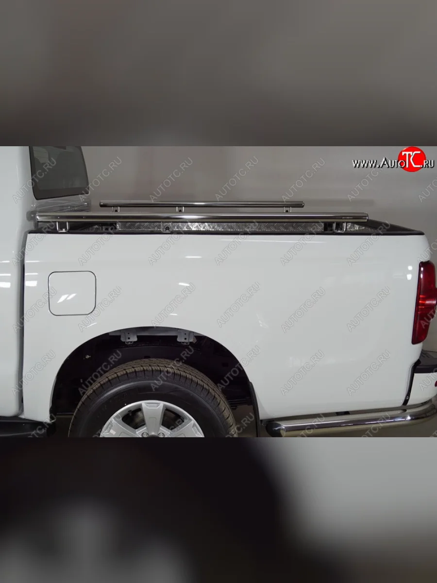 Рейлинги на кузов d42,4 мм ТСС Тюнинг JAC T6 пикап (2018-2024) (нержавейка)  в Самаре Самарской области