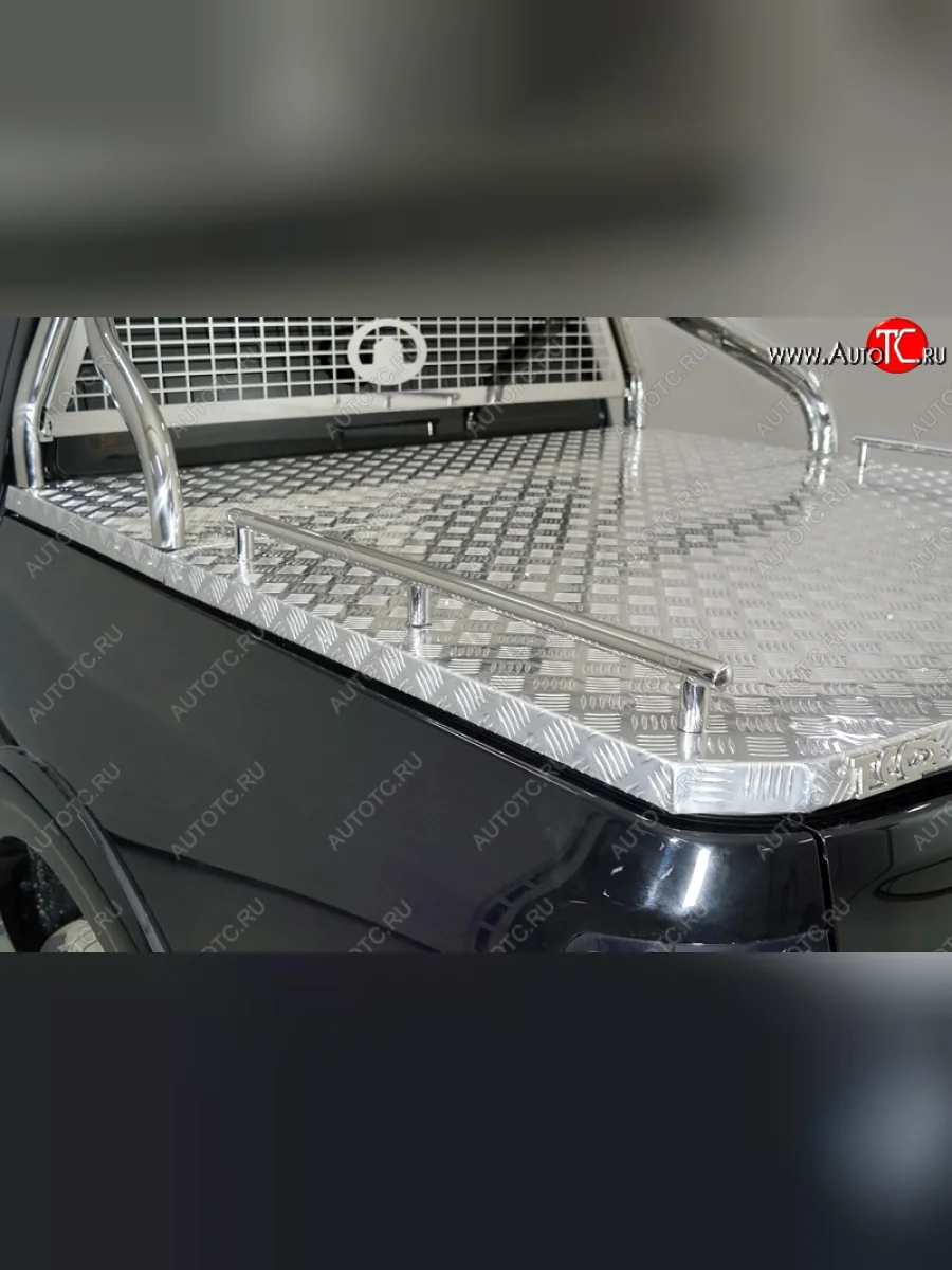 Рейлинги длинные ТСС Тюнинг  Great Wall Poer (2021-2025) (нержавеющая сталь)  в Самаре Самарской области