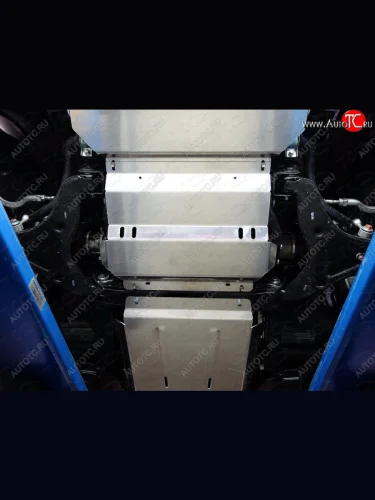 Защита картера ТСС Тюнинг (алюминий 4 мм) Fiat Fullback (2016-2018), Mitsubishi L200  5 KK,KL (2015-2022), Mitsubishi Pajero Sport ( PB,  QE,  QF) (2008-2022)