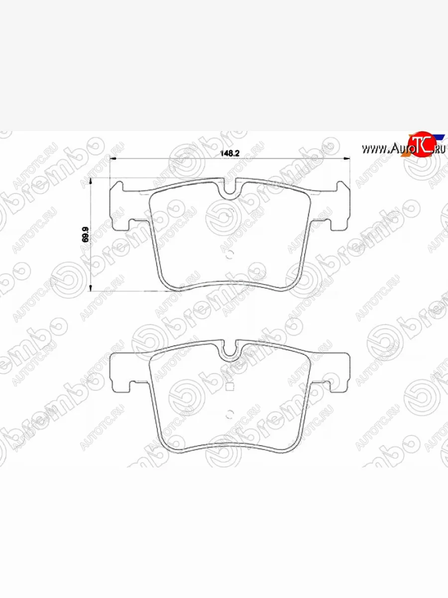Колодки тормозные передние FL-FR SAT BMW 1 серия F20 хэтчбэк 5 дв. 2-ой рестайлинг (2017-2020)  в Керчи Республика Крым