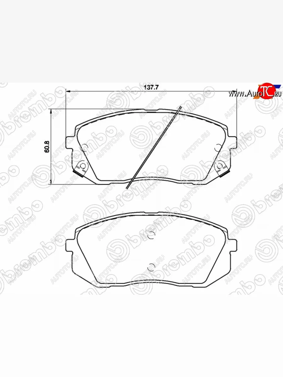 Колодки тормозные передние FL-FR SAT Hyundai I40 1 VF дорестайлинг седан (2011-2015)  в Перми Пермском крае