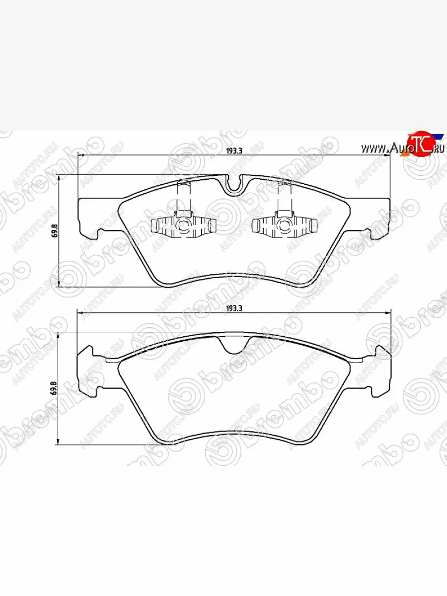 Колодки тормозные передние FL-FR SAT Mercedes-Benz ML class W166 (2011-2015)  с доставкой в г. Керчь