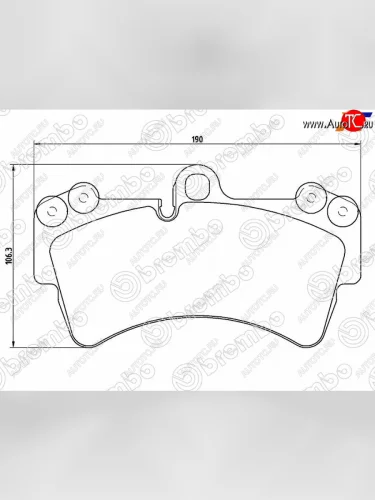 Колодки тормозные передние FL-FR SAT Porsche Cayenne 955 (2002-2006)