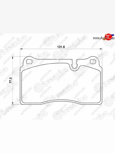 Колодки тормозные передние FL-FR SAT Land Rover Range Rover Sport  1 L320 (2005-2009) дорестайлинг