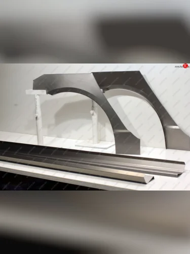 Задние ремонтные арки и пороги AUTOFERRUM (Холоднокатаная сталь 1 и 1.2 мм) Toyota Corolla  E120 (2000-2007) седан дорестайлинг, седан рестайлинг