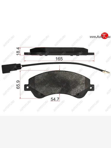 Колодки тормозные перед FL-FR SAT Ford Transit цельнометаллический фургон (2014-2022)