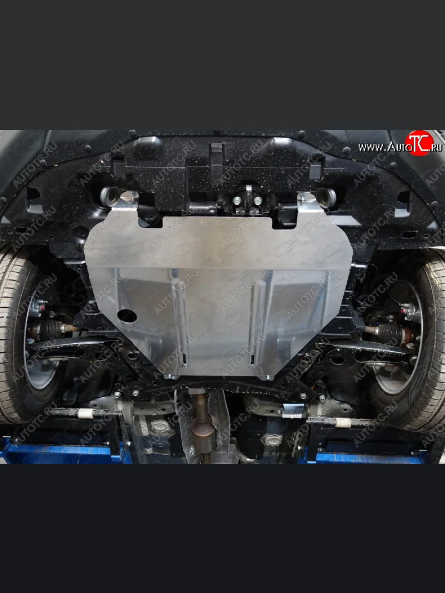 Защита картера ТСС Тюнинг Mitsubishi Lancer 10 CY хэтчбэк дорестайлинг (2007-2010) (алюминий 4 мм)  в Керчи Республика Крым