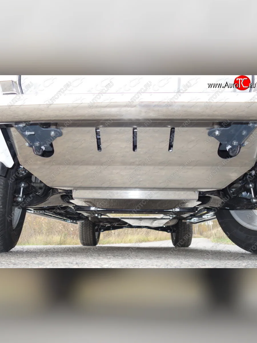 Защита картера ТСС Тюнинг Mitsubishi Pajero 4 V90 дорестайлинг (2006-2011) (алюминий 4 мм)  в Самаре Самарской области