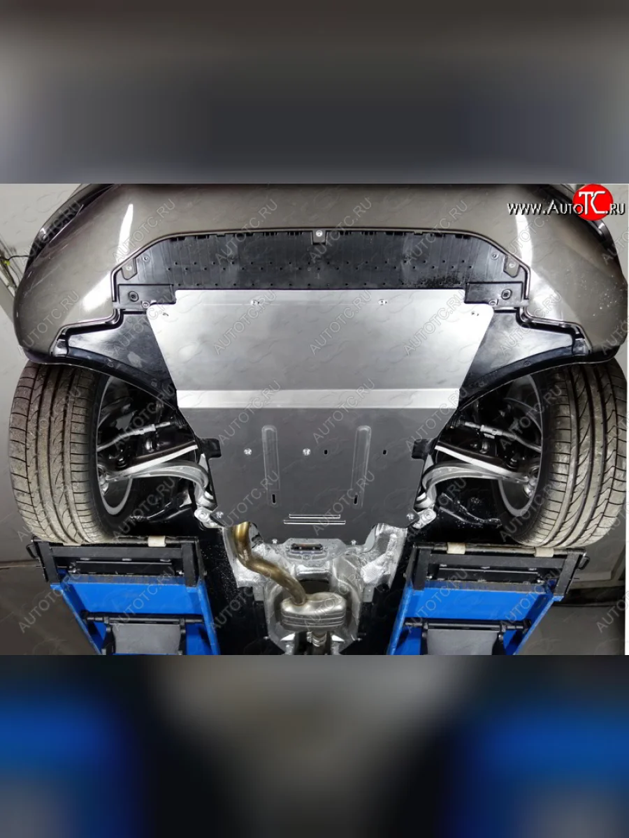 Защита картера и КПП ТСС Тюнинг Audi A4 B8 дорестайлинг, универсал (2007-2011) (алюминий 4 мм)  с доставкой в г. Пермь