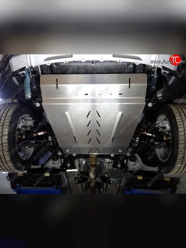 Защита картера и КПП ТСС Тюнинг (алюминий 4 мм) Ford Explorer U502 1-ый рестайлинг, 5 дв. (2015-2018)