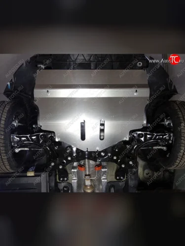 Защита картера и КПП ТСС Тюнинг (алюминий 4 мм) Volkswagen Polo Mk5 хэтчбэк 3 дв. (2010-2015)