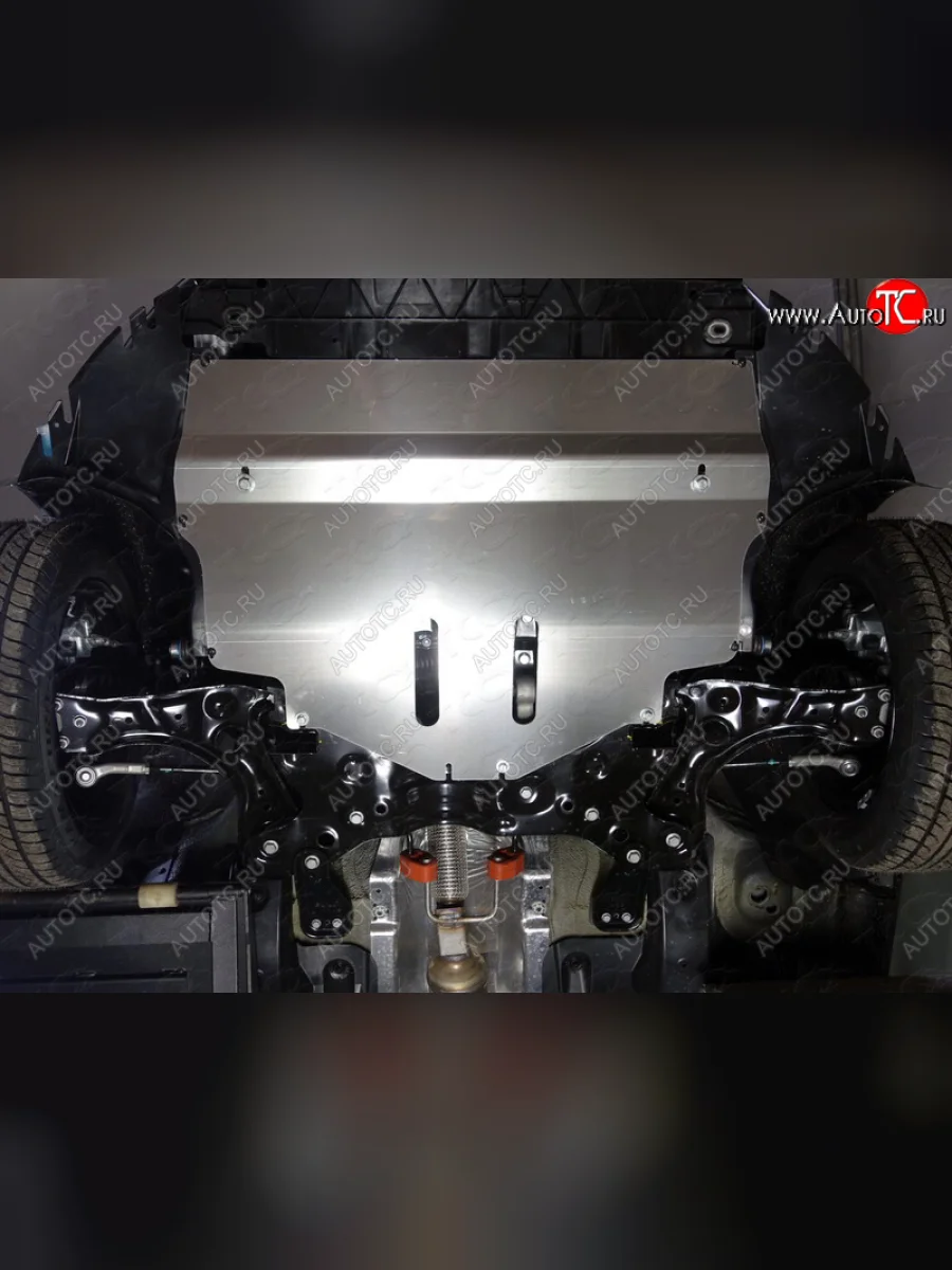 Защита картера и КПП ТСС Тюнинг Volkswagen Polo Mk5 хэтчбэк 3 дв. (2010-2015) (алюминий 4 мм)  в Самаре Самарской области