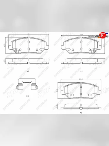 Колодки тормозные передние FR-FL SAT  KIA Ceed 3 CD универсал (2018-2025)
