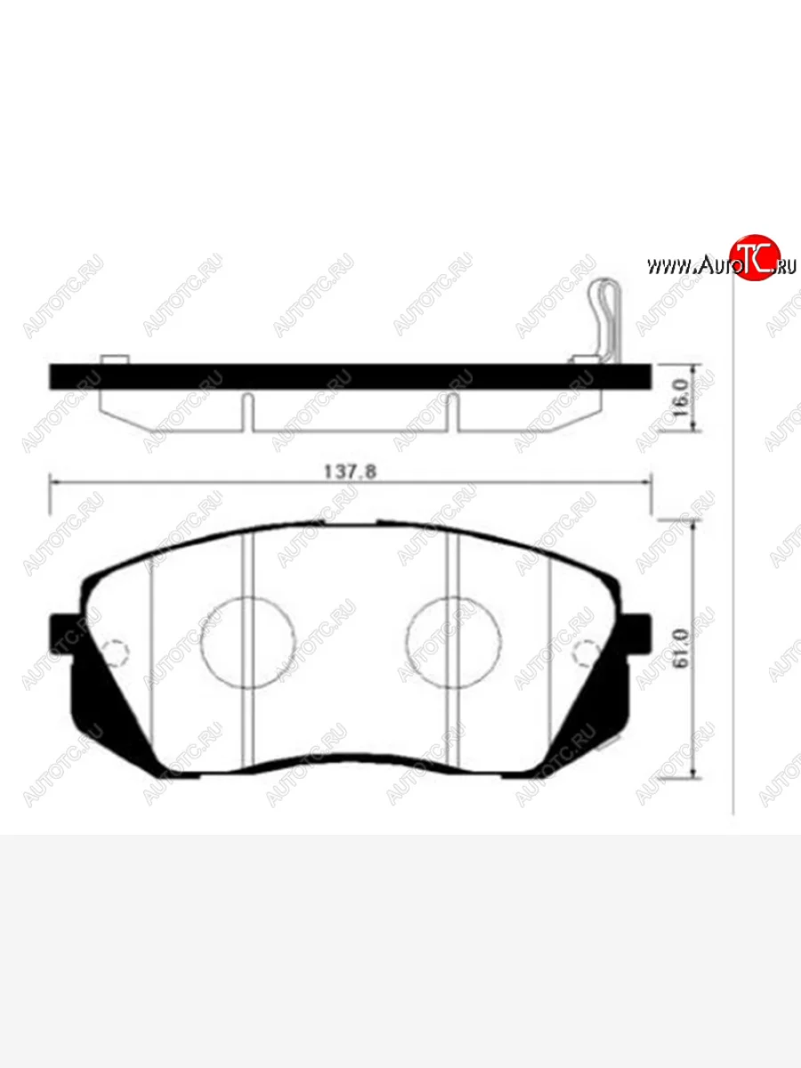 Колодки тормозные передние FR-FL SAT  Hyundai I40 1 VF дорестайлинг седан (2011-2015)  в Перми Пермском крае