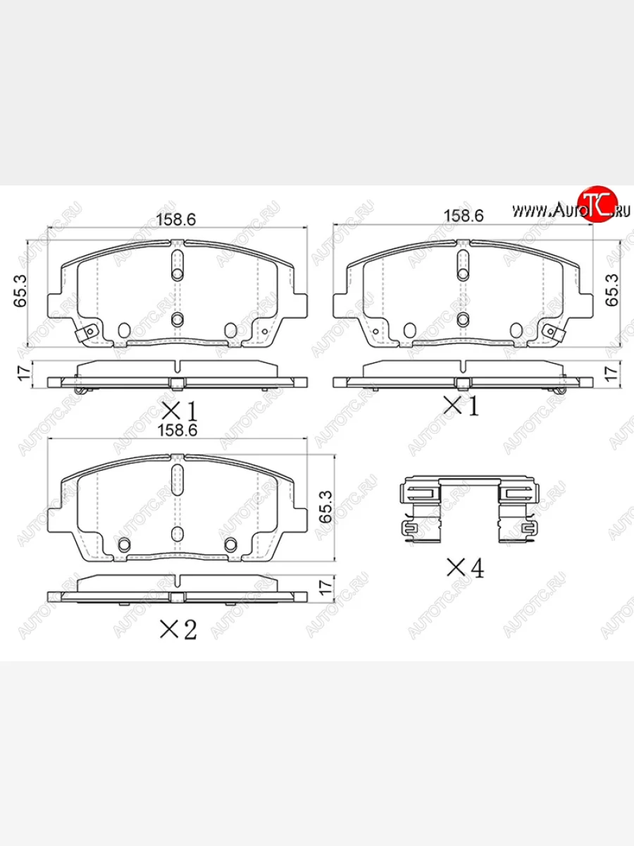 Колодки тормозные передние FR-FL SAT  KIA Sorento UM/Prime рестайлинг (2018-2020)  в Самаре Самарской области