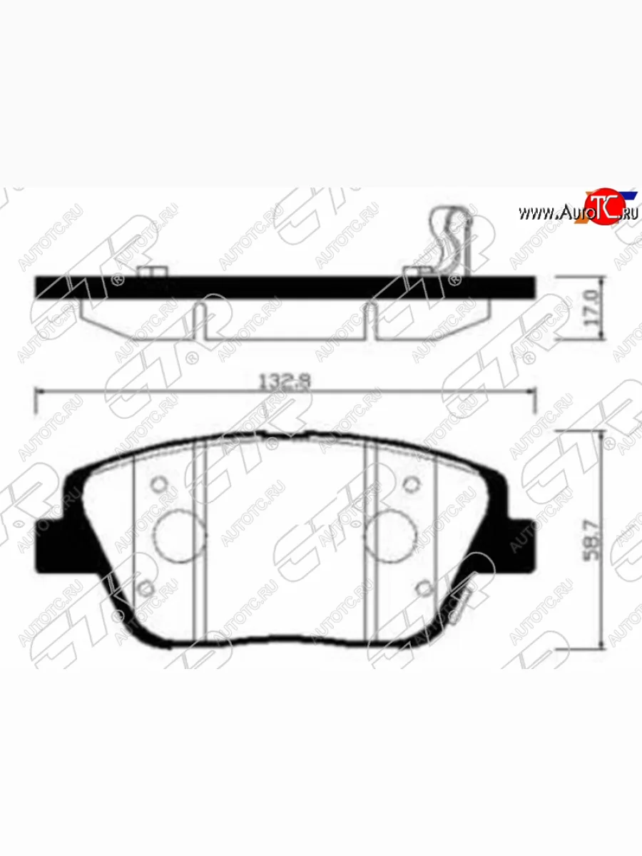 Колодки тормозные перед FR-FL SAT KIA Optima 3 TF дорестайлинг седан (2010-2013)  в Перми Пермском крае