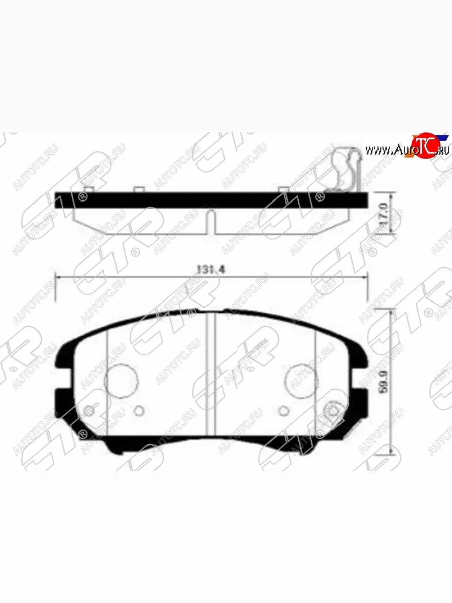 Колодки тормозные перед FR-FL SAT KIA Soul PS дорестайлинг (2014-2016)  в Перми Пермском крае