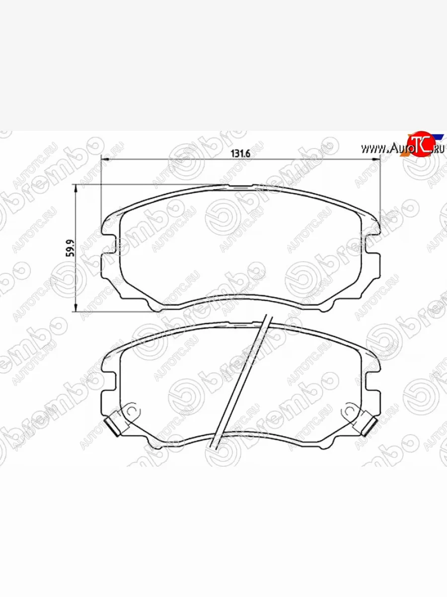 Колодки тормозные перед FR-FL SAT KIA Soul AM дорестайлинг (2008-2011)  в Самаре Самарской области