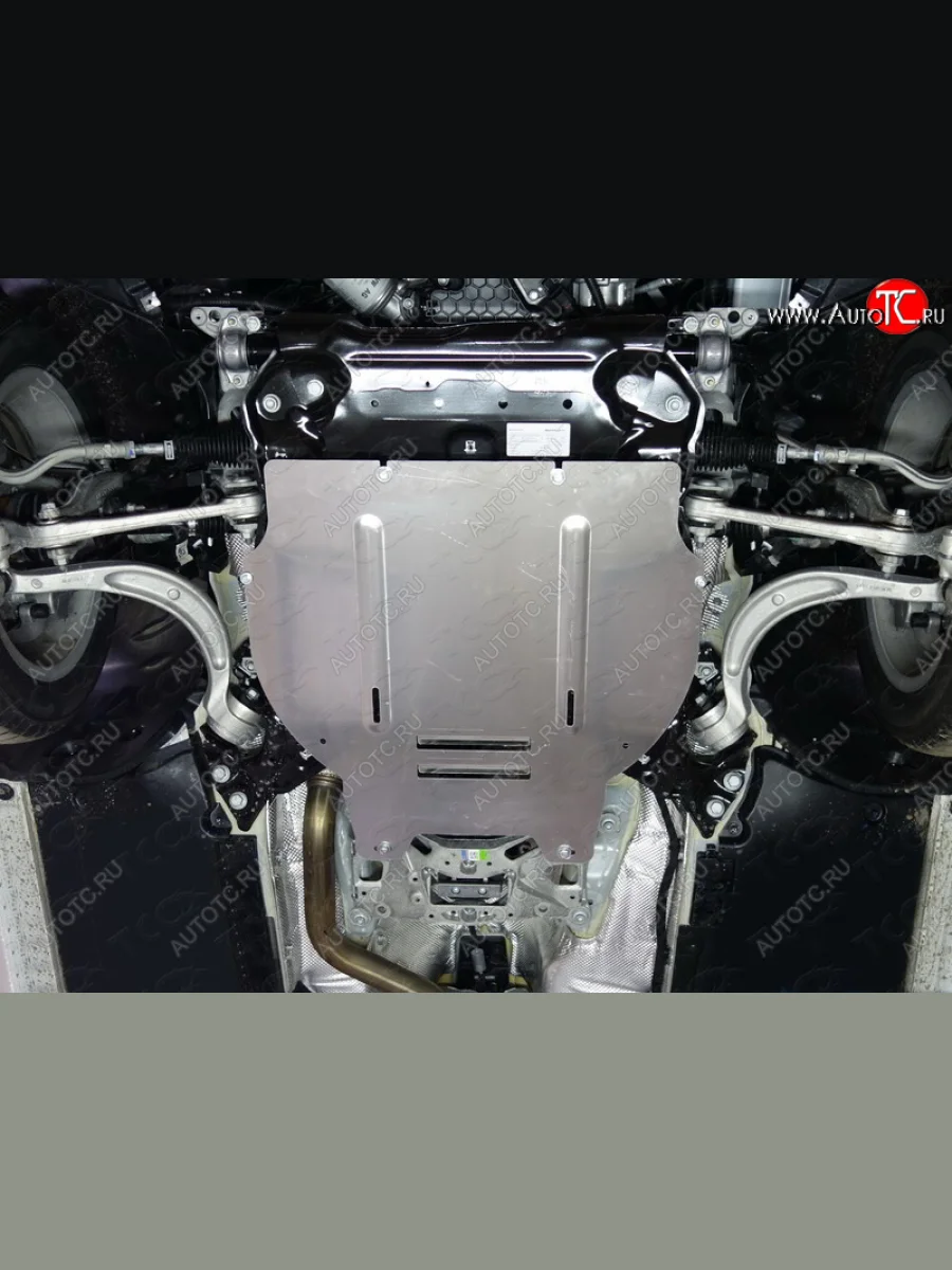 Защита КПП ТСС Тюнинг Audi A4 B9 дорестайлинг,седан (2016-2020) (алюминий 4 мм)  в Керчи Республика Крым