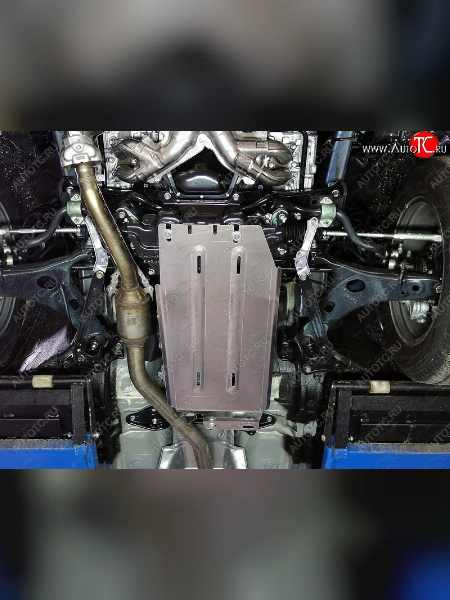 Защита КПП (кроме Турбо) ТСС Тюнинг Subaru Forester SJ рестайлинг (2016-2019) (алюминий 4 мм)  в Самаре Самарской области