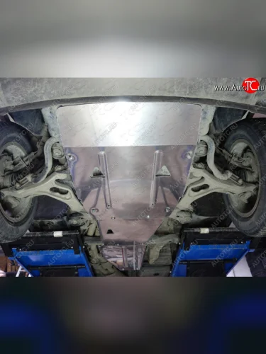 Защита картера ТСС Тюнинг (алюминий 4 мм) Volkswagen Touareg  2 NF (2010-2018) дорестайлинг, рестайлинг