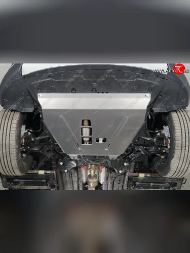 Защита картера и КПП ( 2WD) ТСС Тюнинг (алюминий 4 мм) Changan CS55 (2018-2023) рестайлинг