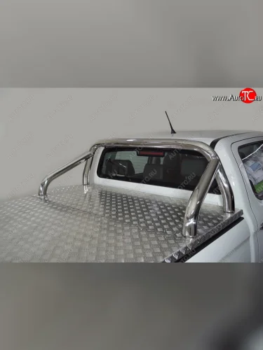 Защита кузова (для крышки) d76,1 мм ТСС Тюнинг (нержавейка) JAC T6 (2018-2024) пикап