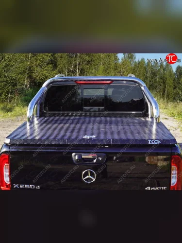 Защита кузова (для крышки) d76,1 мм ТСС Тюнинг (нержавейка) Mercedes-Benz X class  W470 (2017-2020)