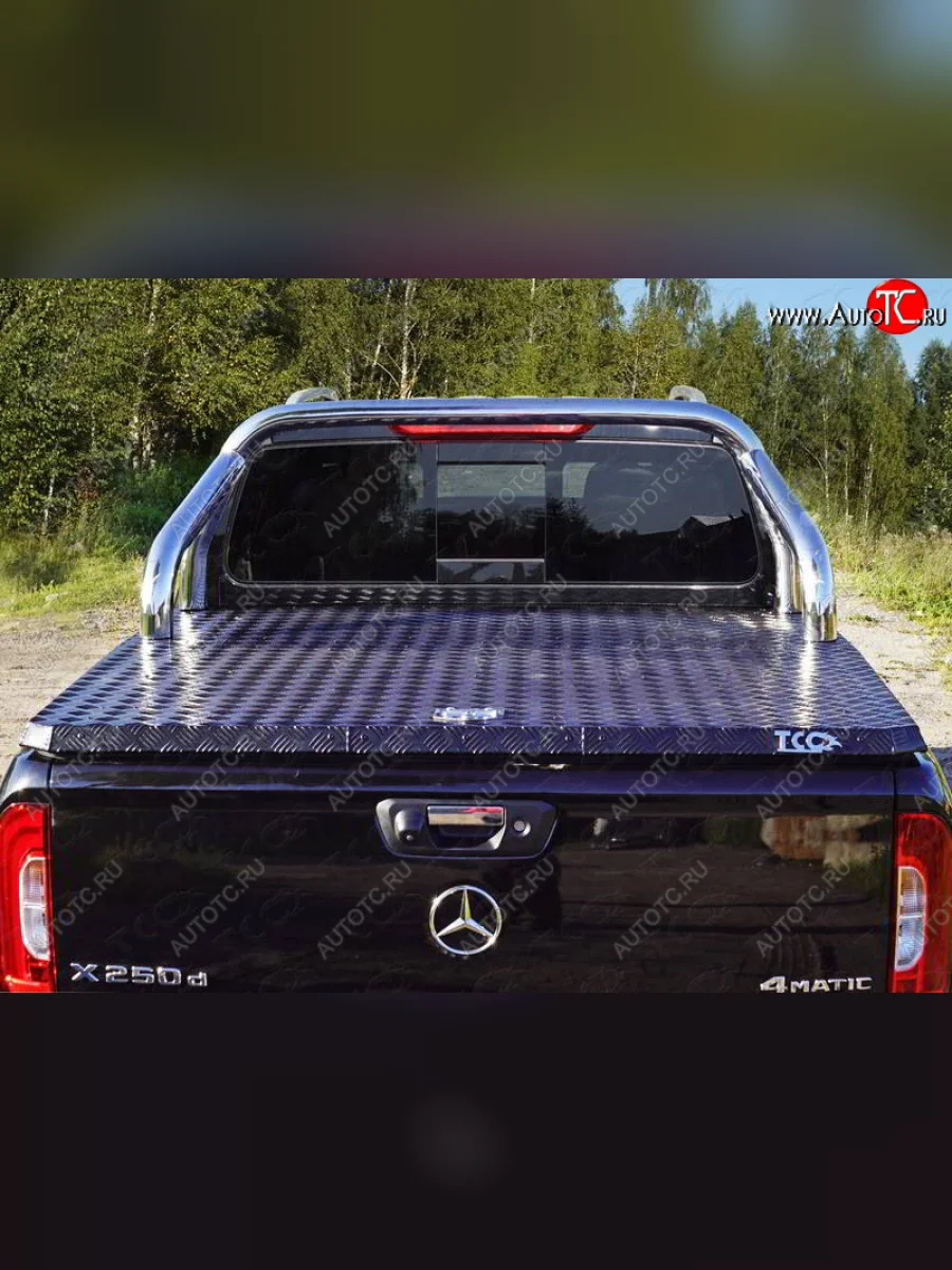 Защита кузова (для крышки) d76,1 мм ТСС Тюнинг Mercedes-Benz X class W470 (2017-2020) (нержавейка)  в Керчи Республика Крым