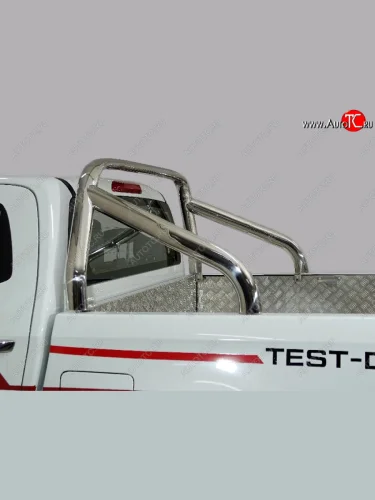 Защита кузова (для крышки) d 75х42 мм ТСС Тюнинг (нержавейка) Isuzu D-Max  RG (2020-2023) DoubleCab