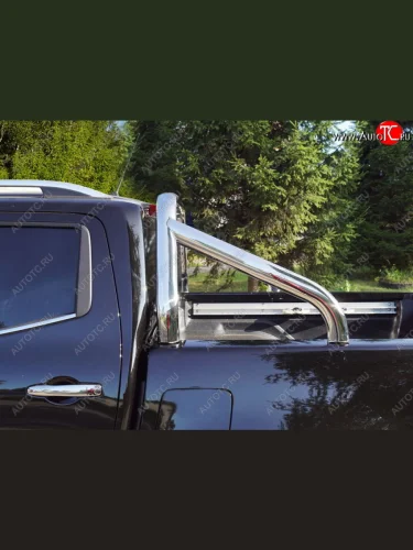 Защита кузова d 75х42 мм (только для кузова) ТСС Тюнинг (нержавейка) Mercedes-Benz X class  W470 (2017-2020)