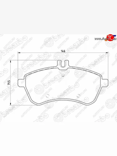 Колодки тормозные перед FR-FL SAT Mercedes-Benz E-Class W212 рестайлинг седан (2013-2017)