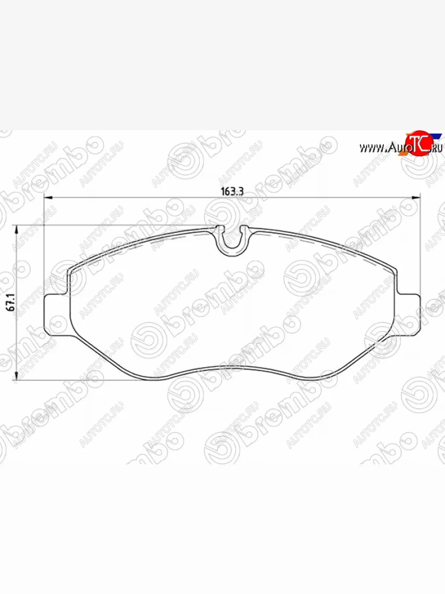 Колодки тормозные перед FR-FL SAT Mercedes-Benz Sprinter W906 (2006-2013)  в Керчи Республика Крым
